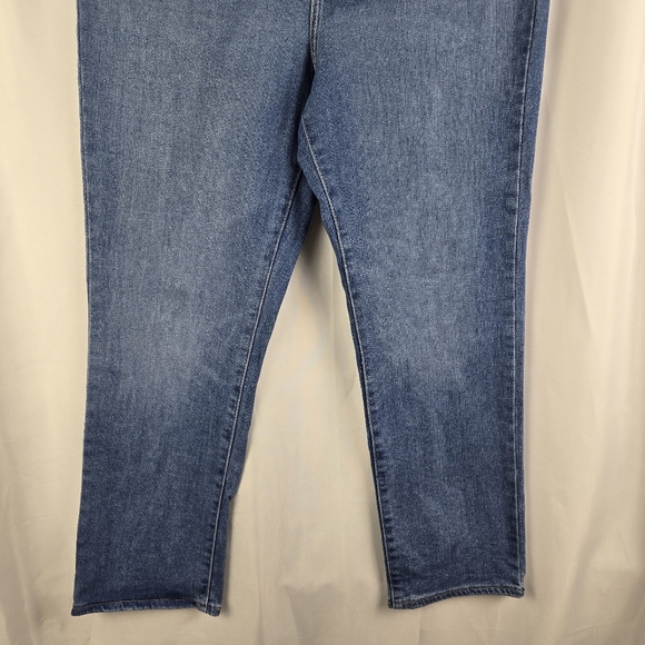 Levi's 724 High Rise Straight Crop Blue Denim Jeans Womens Size 30 - Picture 4 of 16